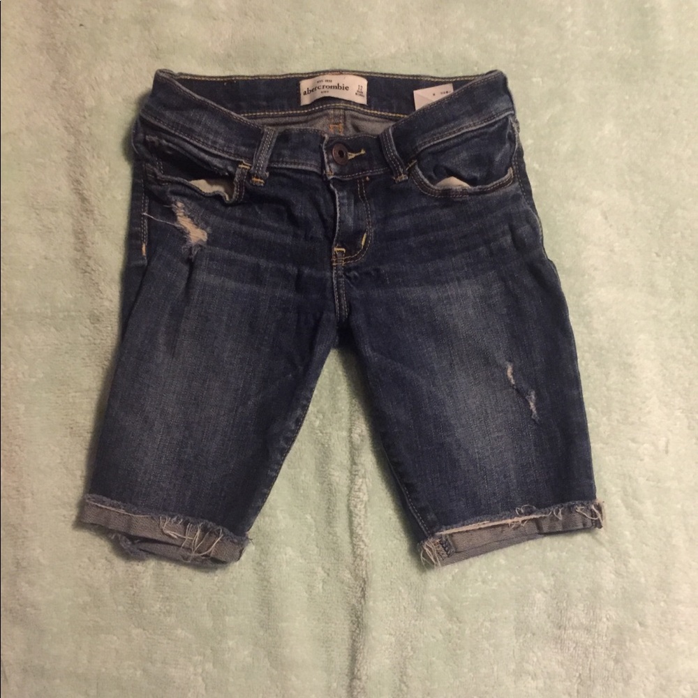 Ripped knee shorts